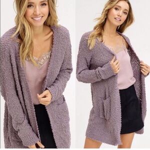 NWT Miracle Lavender Women's Popcorn Cardigan
